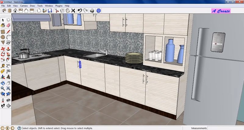 طراحی با نرم افزار Kitchen Cabinet Design for Android