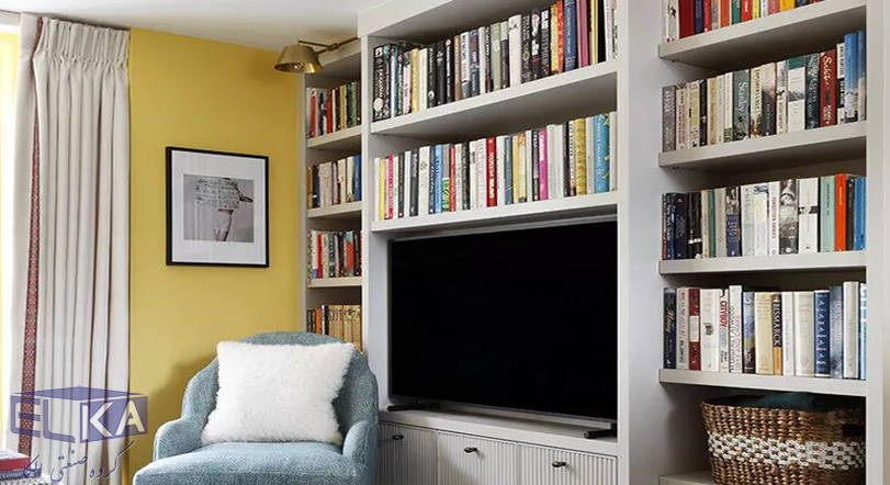 تی وی وال طرح کتابخانه