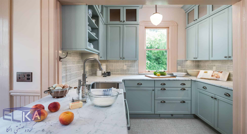 رنگ کابینت آشپزخانه کوچک